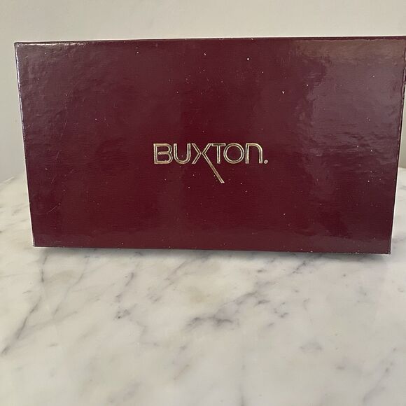 Vintage NOS Buxton Genuine Leather Brown Wallet Organizer Equestrian Vibes - Picture 11 of 11